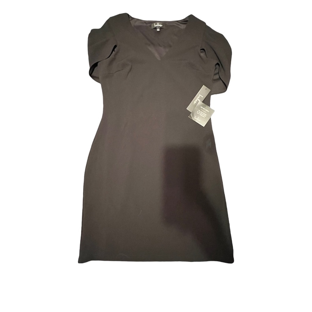 Lulus: Black Fitted dress with sleeves NWT